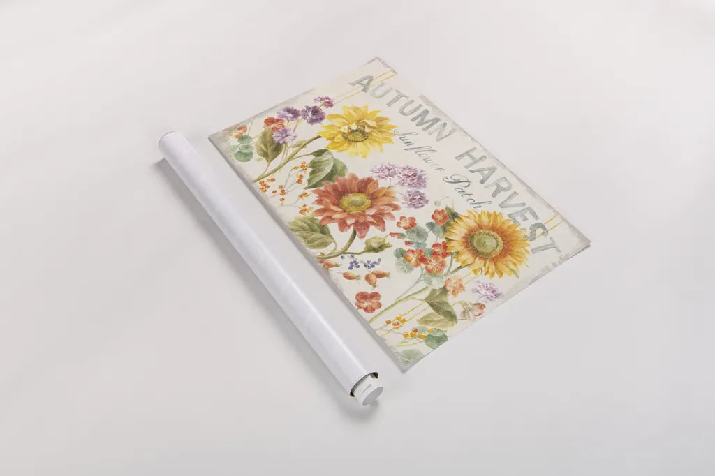 Floursack Autumn IX by Danhui Nai. shown as a rolled paper print. Available as archival giclee rolled canvas, fine art paper, or poster print. SKU 48773i.