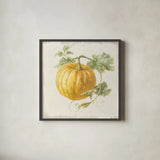 Floursack Autumn V v2 by Danhui Nai. Shown in a sleek black glass frame for a contemporary gallery look. Available as an archival giclee rolled canvas, fine art paper, or poster print. SKU 56290a.