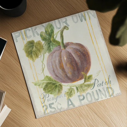 Floursack Autumn VII by Danhui Nai. Shown as a detailed flat fine art print, highlighting archival giclee quality. Available as an archival giclee rolled canvas, fine art paper, or poster print. SKU 48771a.