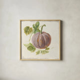 Floursack Autumn VII v2 by Danhui Nai. Shown in a natural wood glass frame for a timeless modern aesthetic. Available as an archival giclee rolled canvas, fine art paper, or poster print. SKU 56292a.
