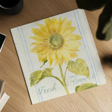 Floursack Florals II Crop by Danhui Nai. Shown as a detailed flat fine art print, highlighting archival giclee quality. Available as an archival giclee rolled canvas, fine art paper, or poster print. SKU 38755a.