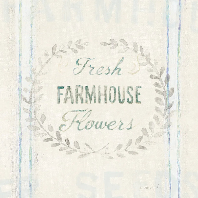 Floursack Florals VIII by Danhui Nai. SKU 38761a. Archival Giclee Fine art print for wall decor.