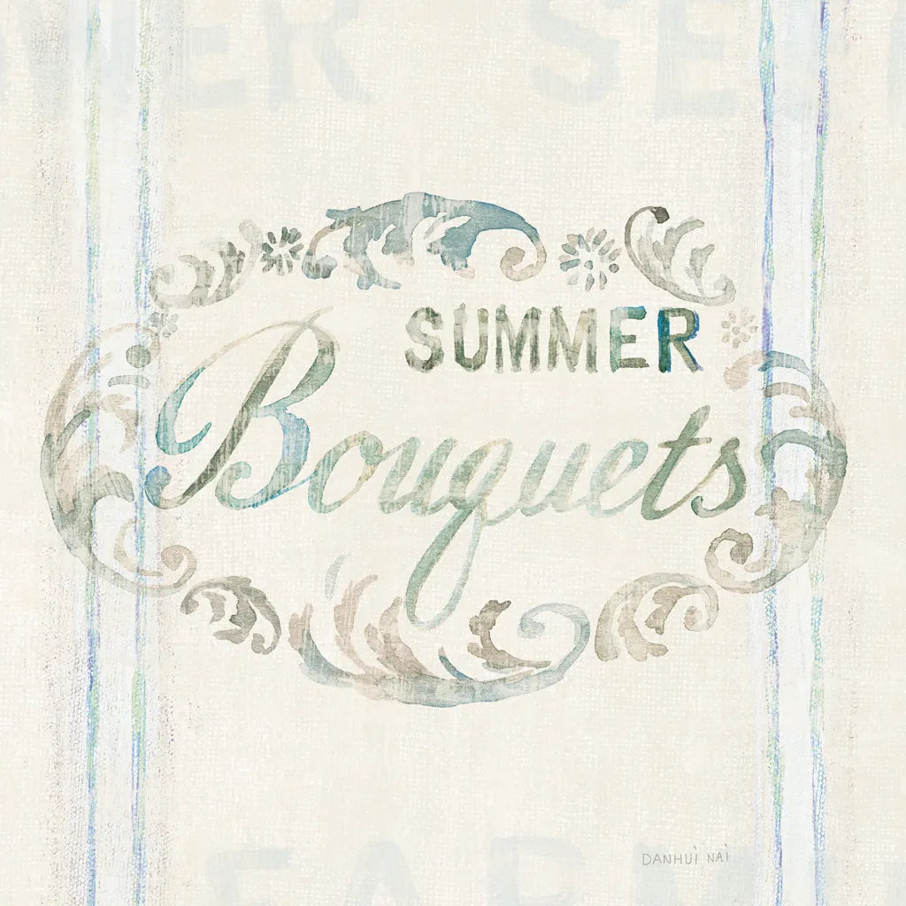 Floursack Florals X by Danhui Nai. SKU 38989a. Archival Giclee Fine art print for wall decor.