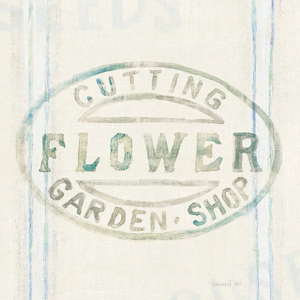 Floursack Florals XI by Danhui Nai. SKU 38990a. Archival Giclee Fine art print for wall decor.