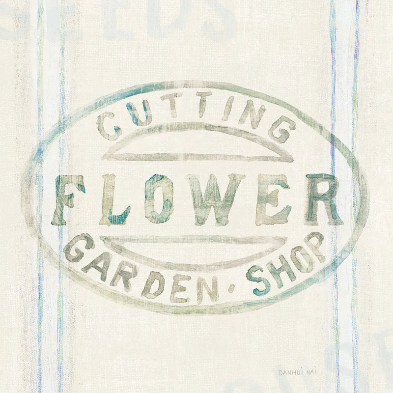 Floursack Florals XI by Danhui Nai. SKU 38990a. Archival Giclee Fine art print for wall decor.
