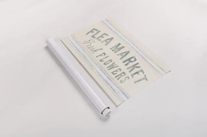 Floursack Florals XII by Danhui Nai. shown as a rolled paper print. Available as archival giclee rolled canvas, fine art paper, or poster print. SKU 38991i.