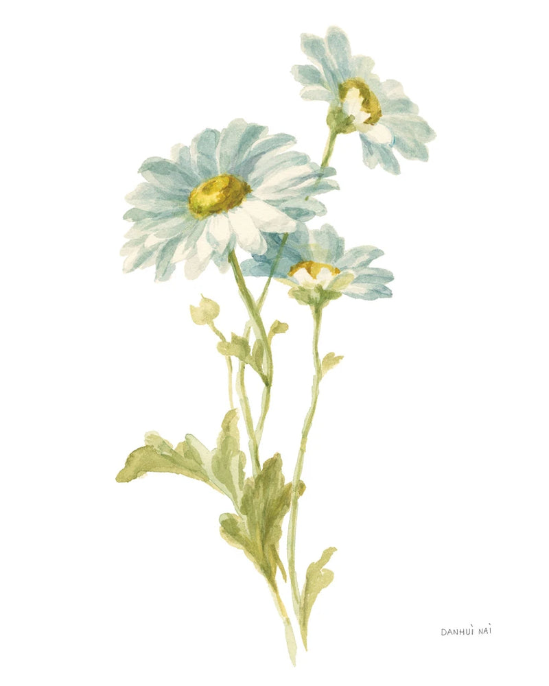 Floursack Florals on White III by Danhui Nai