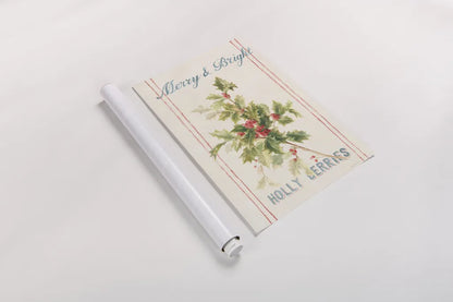 Floursack Holiday Bright I v2 by Danhui Nai. shown as a rolled paper print. Available as archival giclee rolled canvas, fine art paper, or poster print. SKU 65056h.