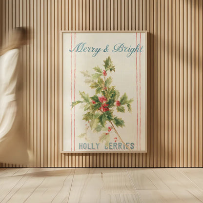 Floursack Holiday Bright I v2 by Danhui Nai. shown as over sized large wall art. Available as an archival giclee rolled canvas, fine art paper, or poster print. SKU 65056h.
