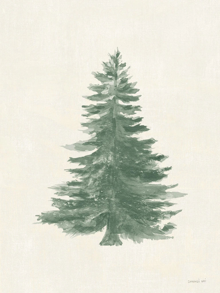 Floursack Holiday Bright III Tree Plain by Danhui Nai
