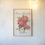 Floursack Holiday Bright III v2 by Danhui Nai. shown as a paper print in a natural frame. Available as a archival giclee rolled canvas, fine art paper, or poster print. SKU 65058h.