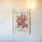 Floursack Holiday Bright III v2 by Danhui Nai. shown as a paper print in a white frame. Available as a archival giclee rolled canvas, fine art paper, or poster print. SKU 65058h.