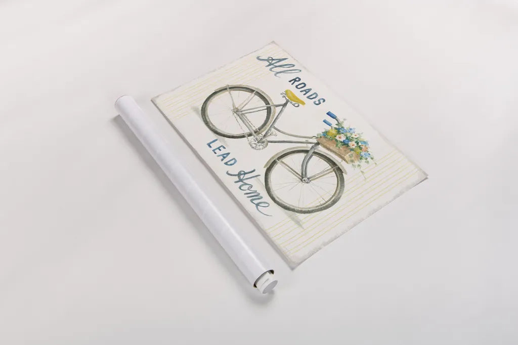 Floursack Home I by Danhui Nai. shown as a rolled paper print. Available as archival giclee rolled canvas, fine art paper, or poster print. SKU 56540i.