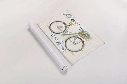 Floursack Home I by Danhui Nai. shown as a rolled paper print. Available as archival giclee rolled canvas, fine art paper, or poster print. SKU 56540i.