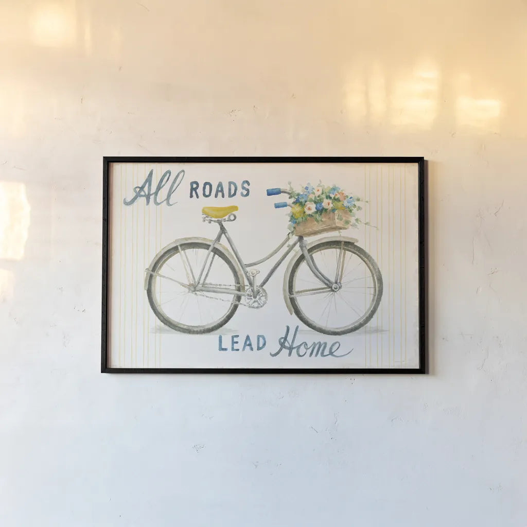 Floursack Home I by Danhui Nai. shown as a paper print in a black flame. Available as a archival giclee rolled canvas, fine art paper, or poster print. SKU 56540i.