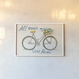 Floursack Home I by Danhui Nai. shown as a paper print in a white frame. Available as a archival giclee rolled canvas, fine art paper, or poster print. SKU 56540i.