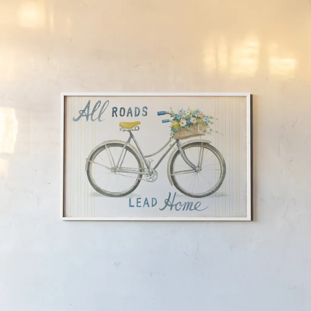 Floursack Home I by Danhui Nai. shown as a paper print in a white frame. Available as a archival giclee rolled canvas, fine art paper, or poster print. SKU 56540i.