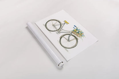 Floursack Home I on White by Danhui Nai. shown as a rolled paper print. Available as archival giclee rolled canvas, fine art paper, or poster print. SKU 56550i.