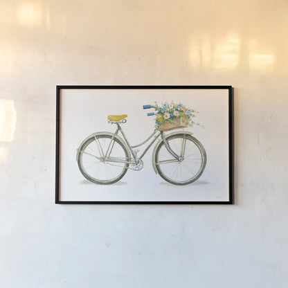 Floursack Home I on White by Danhui Nai. shown as a paper print in a black flame. Available as a archival giclee rolled canvas, fine art paper, or poster print. SKU 56550i.