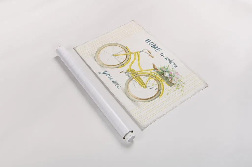 Floursack Home II by Danhui Nai. shown as a rolled paper print. Available as archival giclee rolled canvas, fine art paper, or poster print. SKU 56541i.