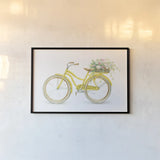 Floursack Home II on White by Danhui Nai. shown as a paper print in a black flame. Available as a archival giclee rolled canvas, fine art paper, or poster print. SKU 56551i.