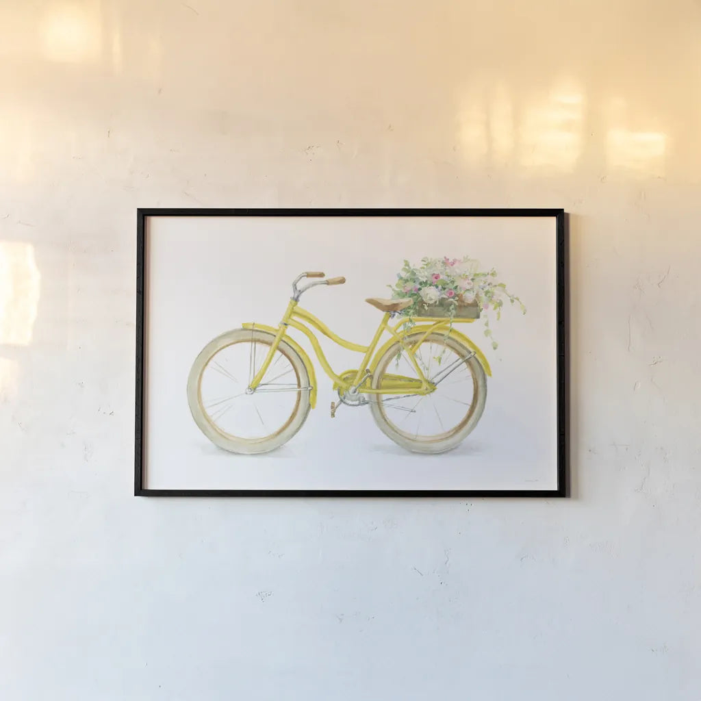 Floursack Home II on White by Danhui Nai. shown as a paper print in a black flame. Available as a archival giclee rolled canvas, fine art paper, or poster print. SKU 56551i.