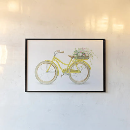 Floursack Home II on White by Danhui Nai. shown as a paper print in a black flame. Available as a archival giclee rolled canvas, fine art paper, or poster print. SKU 56551i.