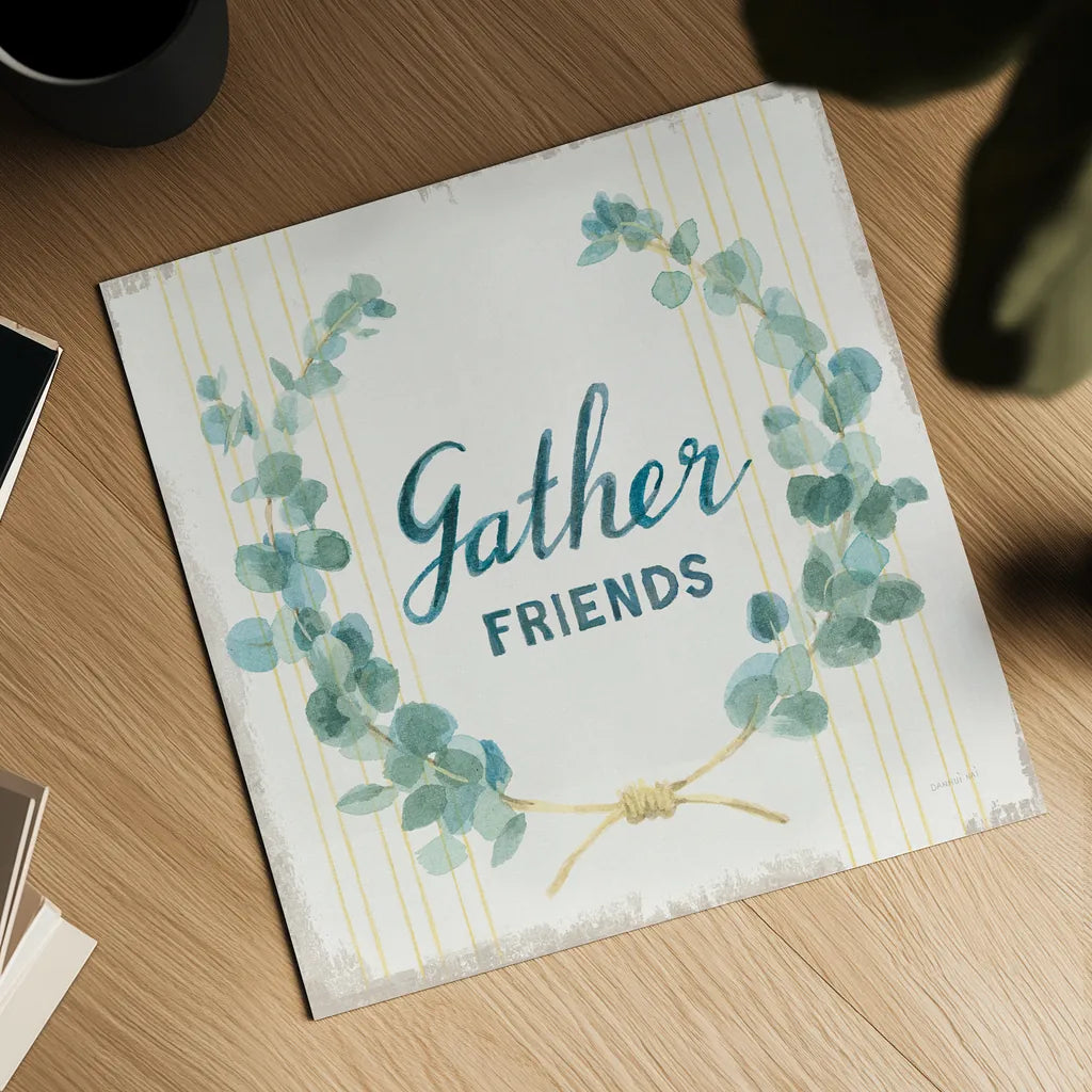 Floursack Home IX by Danhui Nai. Shown as a detailed flat fine art print, highlighting archival giclee quality. Available as an archival giclee rolled canvas, fine art paper, or poster print. SKU 56548a.