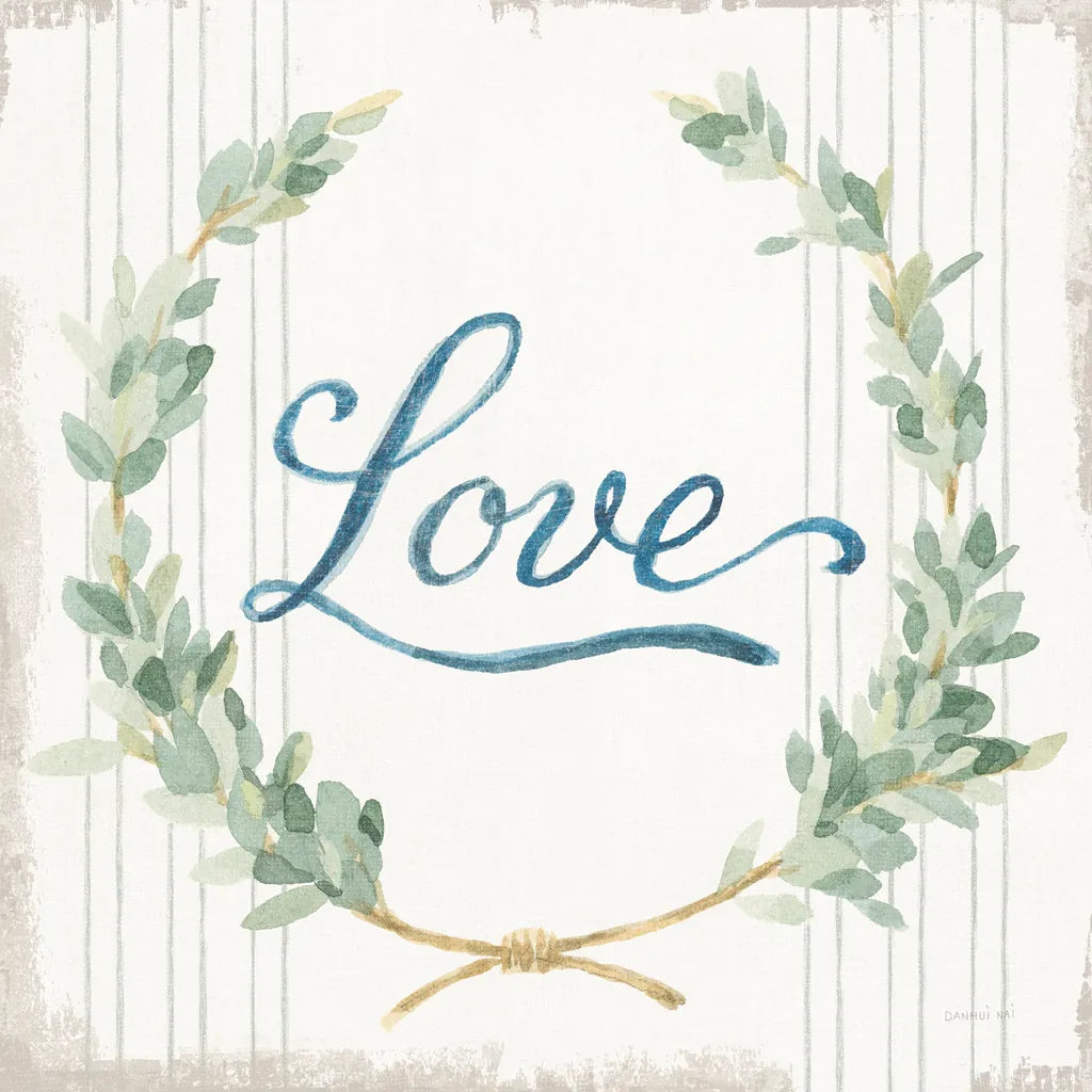 Floursack Home VIII Sage by Danhui Nai. SKU 63066a. Archival Giclee Fine art print for wall decor.