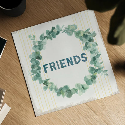 Floursack Home X by Danhui Nai. Shown as a detailed flat fine art print, highlighting archival giclee quality. Available as an archival giclee rolled canvas, fine art paper, or poster print. SKU 56549a.