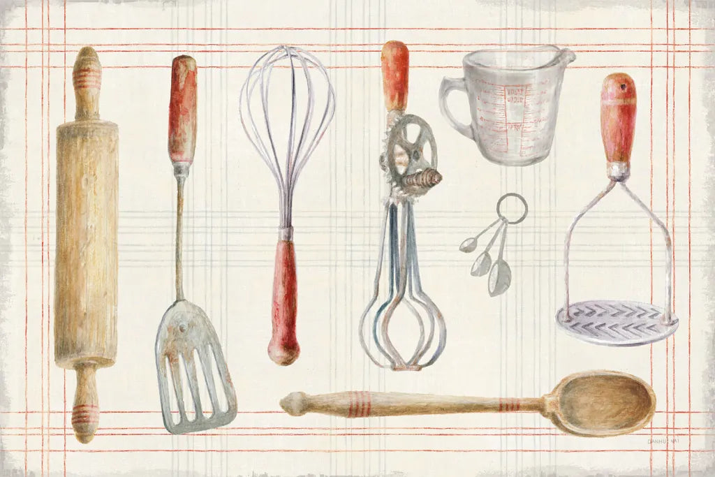 Floursack Kitchen IX by Danhui Nai. SKU 53291i. Archival Giclee Fine art print for wall decor.