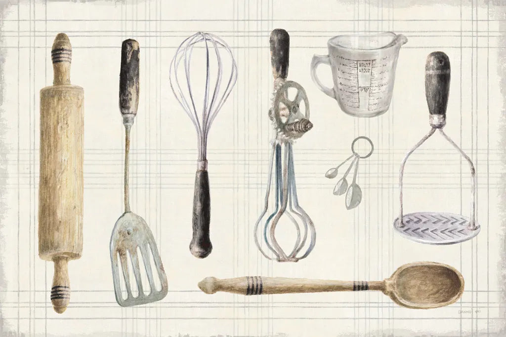 Floursack Kitchen IX Dark by Danhui Nai. SKU 69608i. Archival Giclee Fine art print for wall decor.