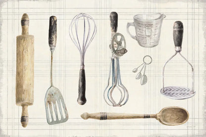 Floursack Kitchen IX Dark by Danhui Nai. SKU 69608i. Archival Giclee Fine art print for wall decor.