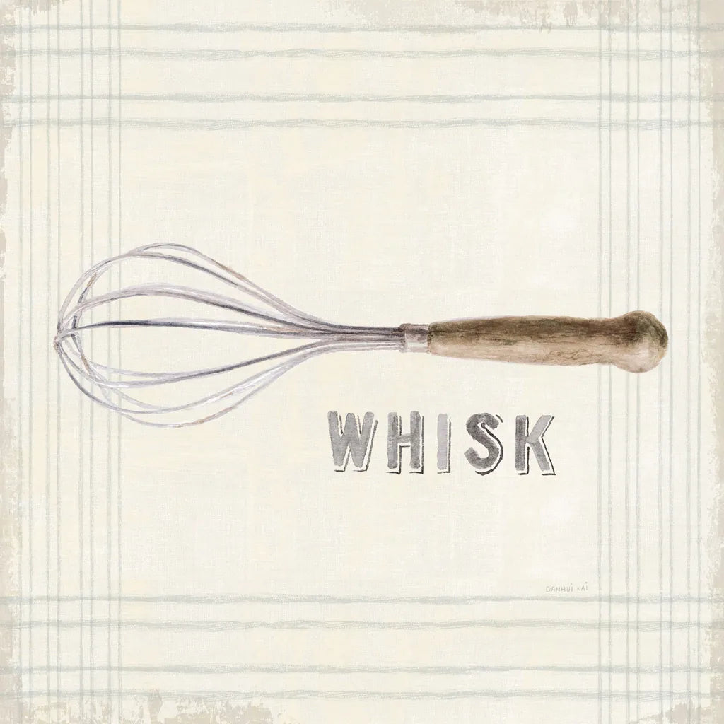 Floursack Kitchen Sign IV Neutral Sq by Danhui Nai. SKU 53382a. Archival Giclee Fine art print for wall decor.