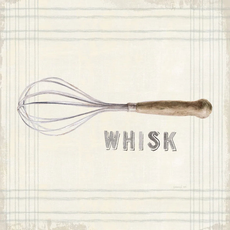 Floursack Kitchen Sign IV Neutral Sq by Danhui Nai. SKU 53382a. Archival Giclee Fine art print for wall decor.