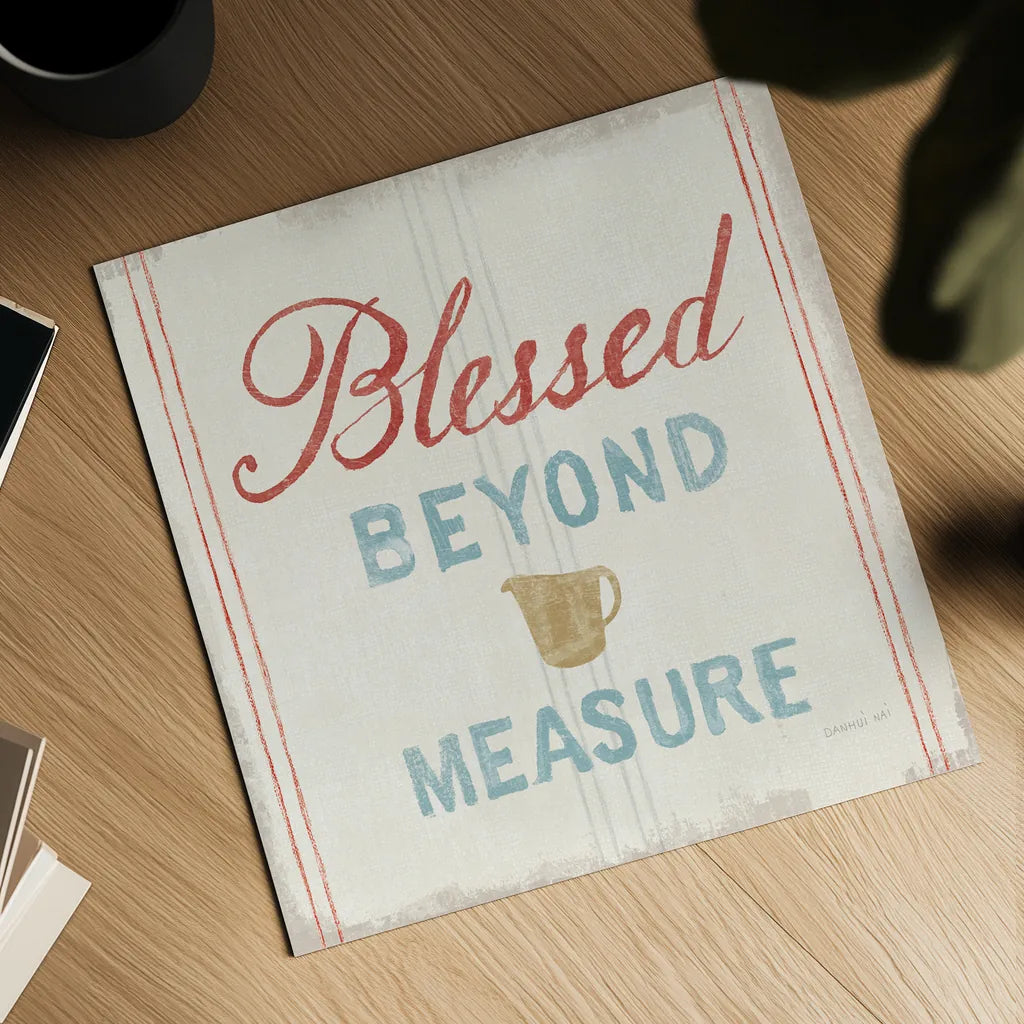 Floursack Kitchen VI Bold by Danhui Nai. Shown as a detailed flat fine art print, highlighting archival giclee quality. Available as an archival giclee rolled canvas, fine art paper, or poster print. SKU 53267a.