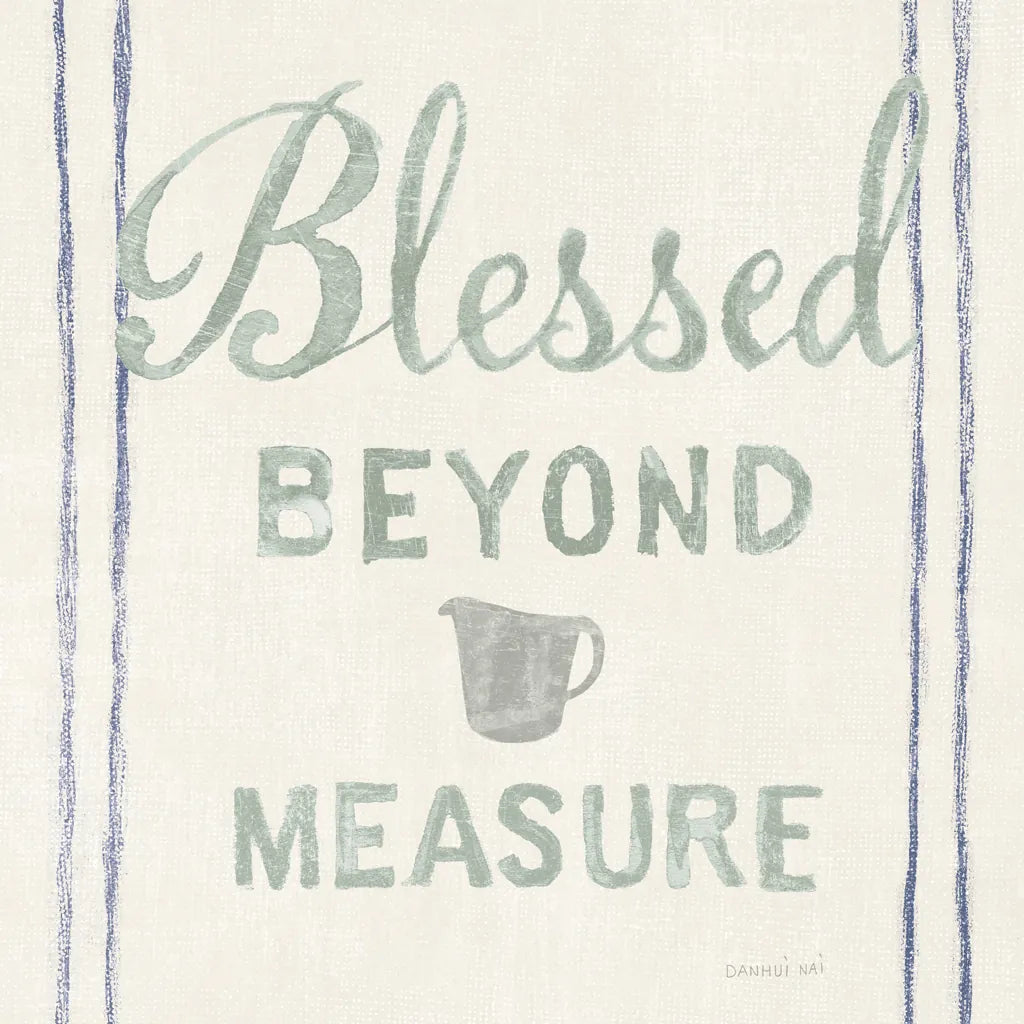 Floursack Kitchen VI Sea Foam by Danhui Nai. SKU 46220a. Archival Giclee Fine art print for wall decor.