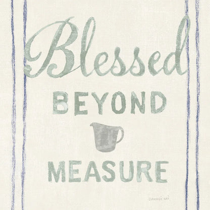 Floursack Kitchen VI Sea Foam by Danhui Nai. SKU 46220a. Archival Giclee Fine art print for wall decor.