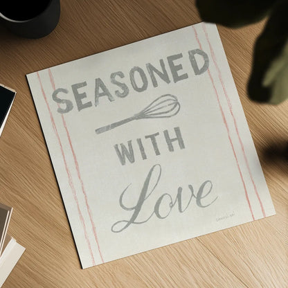 Floursack Kitchen VII by Danhui Nai. Shown as a detailed flat fine art print, highlighting archival giclee quality. Available as an archival giclee rolled canvas, fine art paper, or poster print. SKU 43498a.