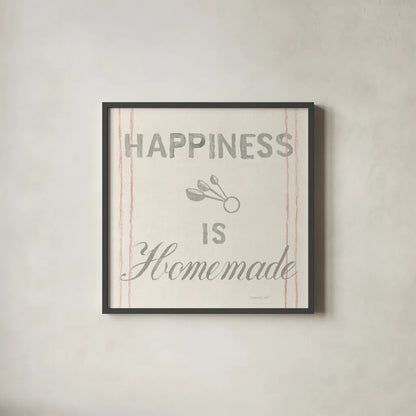 Floursack Kitchen VIII by Danhui Nai. Shown in a sleek black glass frame for a contemporary gallery look. Available as an archival giclee rolled canvas, fine art paper, or poster print. SKU 43499a.