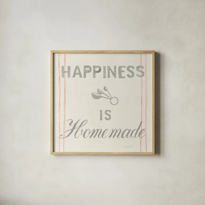 Floursack Kitchen VIII by Danhui Nai. Shown in a natural wood glass frame for a timeless modern aesthetic. Available as an archival giclee rolled canvas, fine art paper, or poster print. SKU 43499a.