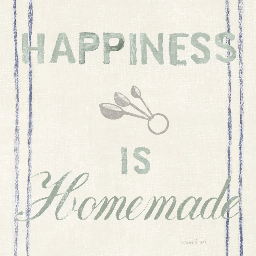 Floursack Kitchen VIII Sea Foam by Danhui Nai. SKU 46221a. Archival Giclee Fine art print for wall decor.