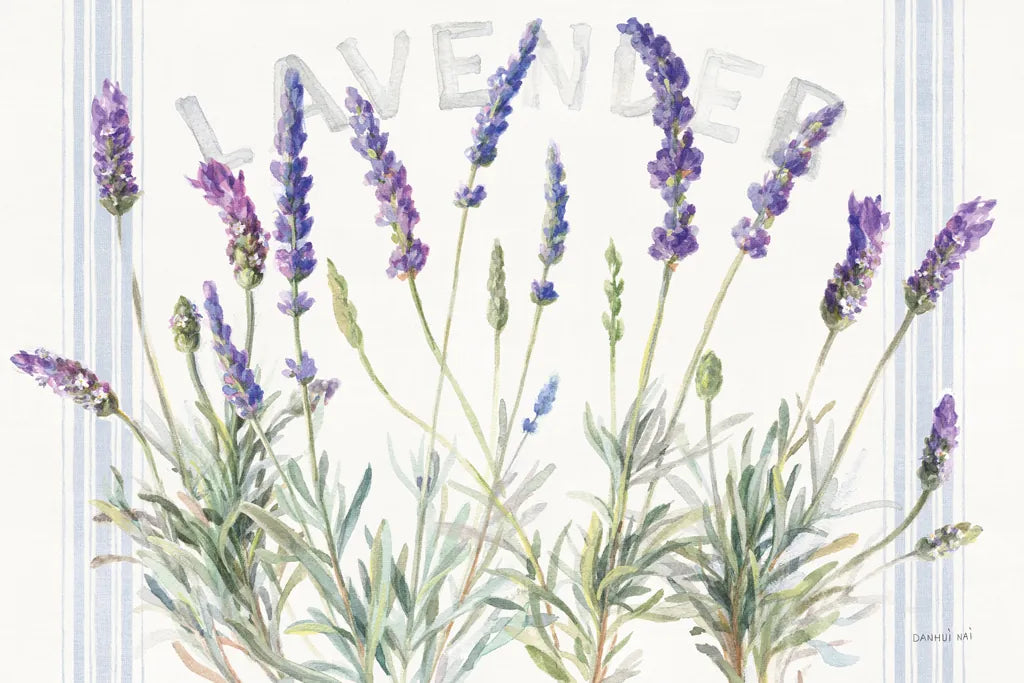 Floursack Lavender V by Danhui Nai. SKU 68714i. Archival Giclee Fine art print for wall decor.