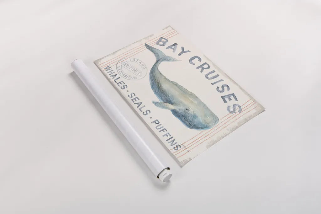 Floursack Nautical I by Danhui Nai. shown as a rolled paper print. Available as archival giclee rolled canvas, fine art paper, or poster print. SKU 50938i.