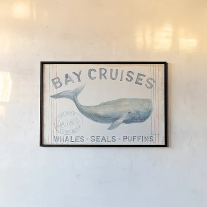 Floursack Nautical I by Danhui Nai. shown as a paper print in a black flame. Available as a archival giclee rolled canvas, fine art paper, or poster print. SKU 50938i.