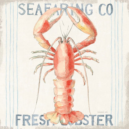 Floursack Nautical Square II by Danhui Nai. SKU 61349a. Archival Giclee Fine art print for wall decor.