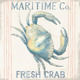 Floursack Nautical Square III by Danhui Nai. SKU 61350a. Archival Giclee Fine art print for wall decor.