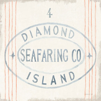 Floursack Nautical XI by Danhui Nai. SKU 50948a. Archival Giclee Fine art print for wall decor.