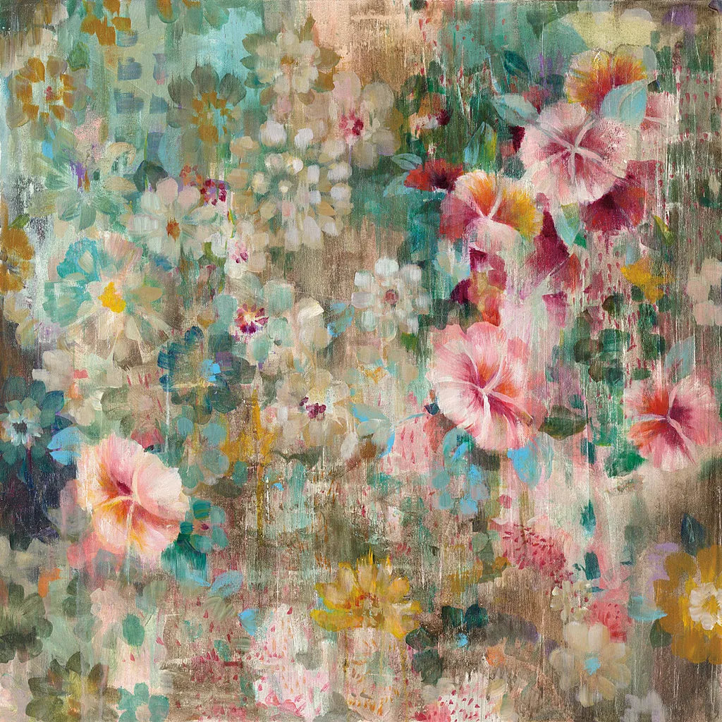 Flower Shower by Danhui Nai. SKU 28651a. Archival Giclee Fine art print for wall decor.