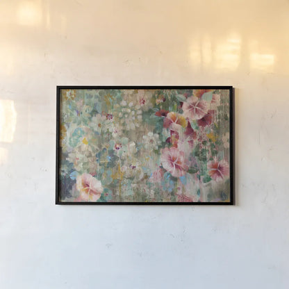 Flower Shower Crop by Danhui Nai. shown as a paper print in a black flame. Available as a archival giclee rolled canvas, fine art paper, or poster print. SKU 28651i.